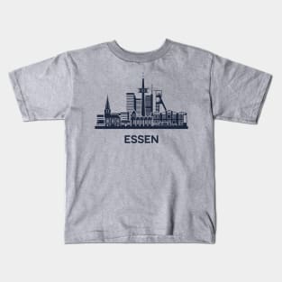 Essen Skyline, dark Kids T-Shirt